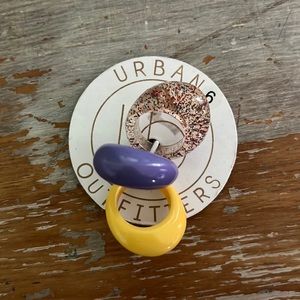 Urban Outfitters Chunky Resin Rings NWT